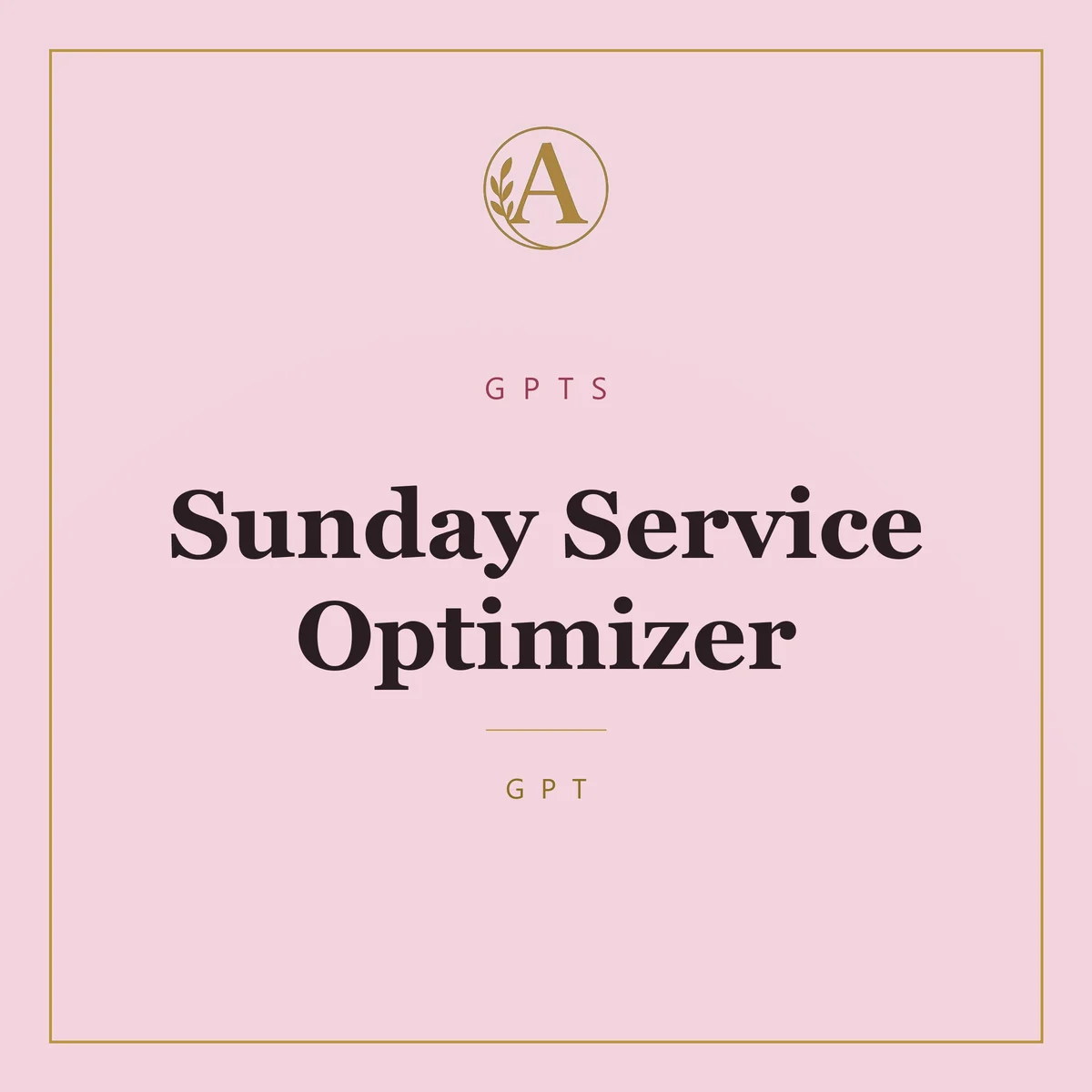 Sunday Service Optimizer