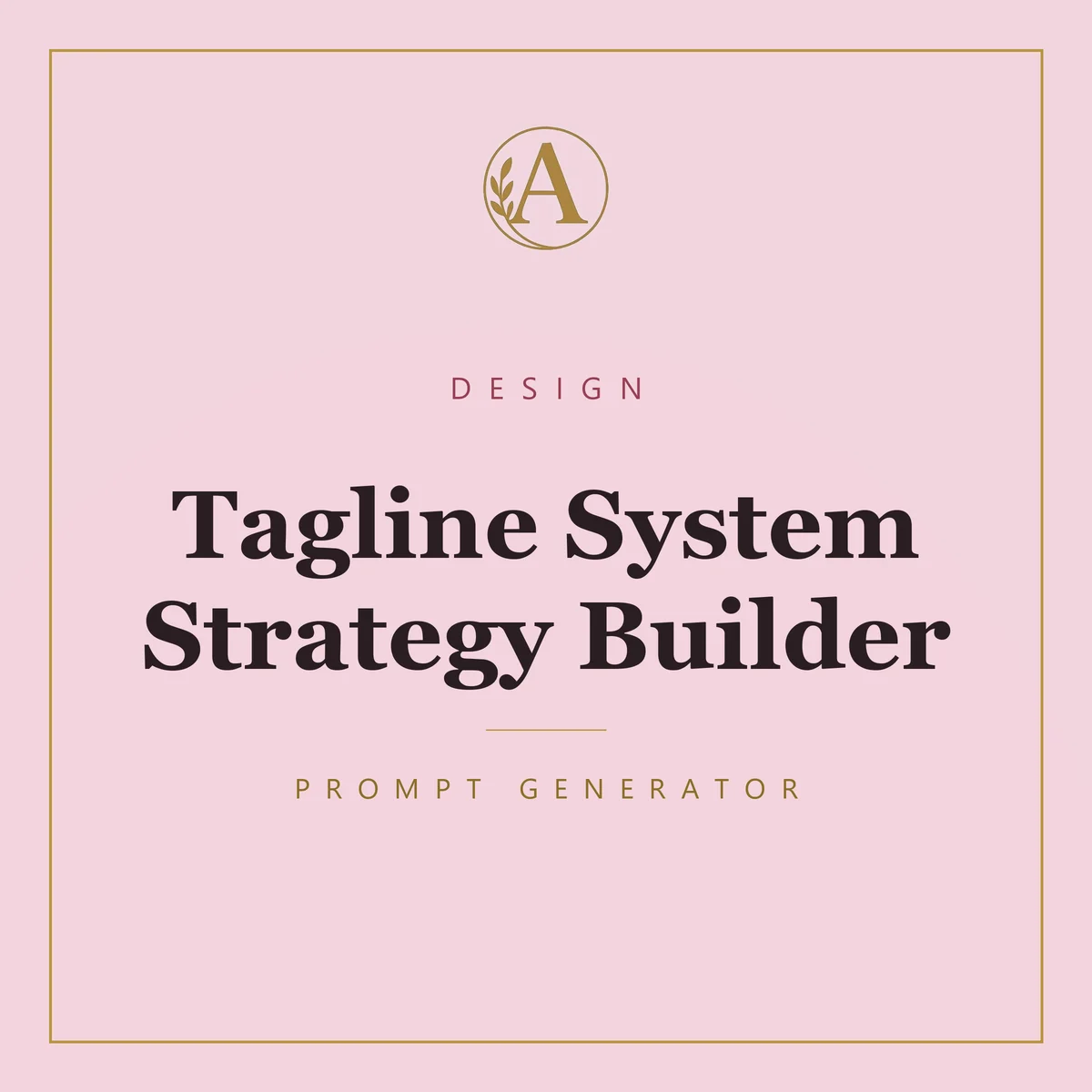 Tagline System Strategy Builder
