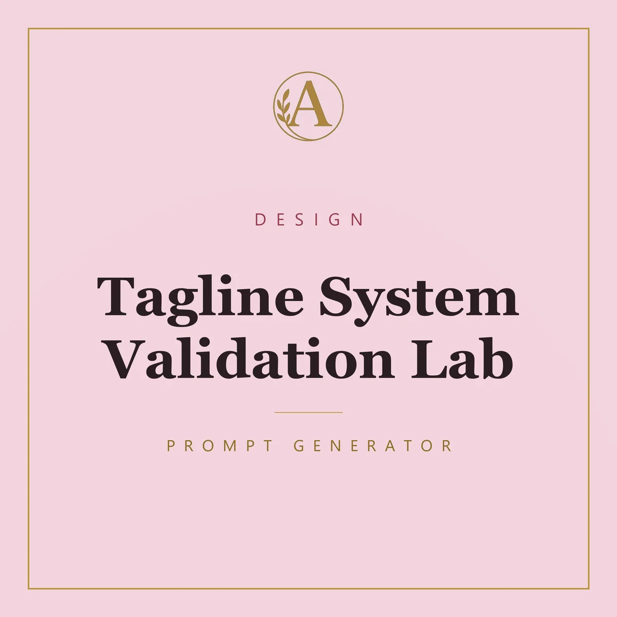 Tagline System Validation Lab