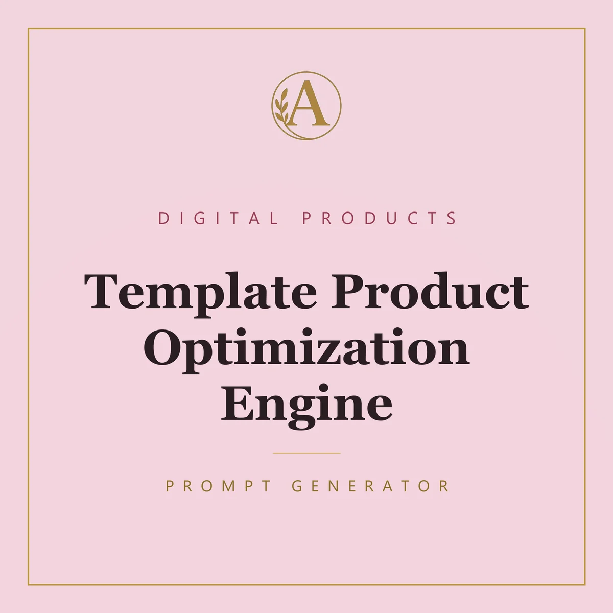 Template Product Optimization Engine