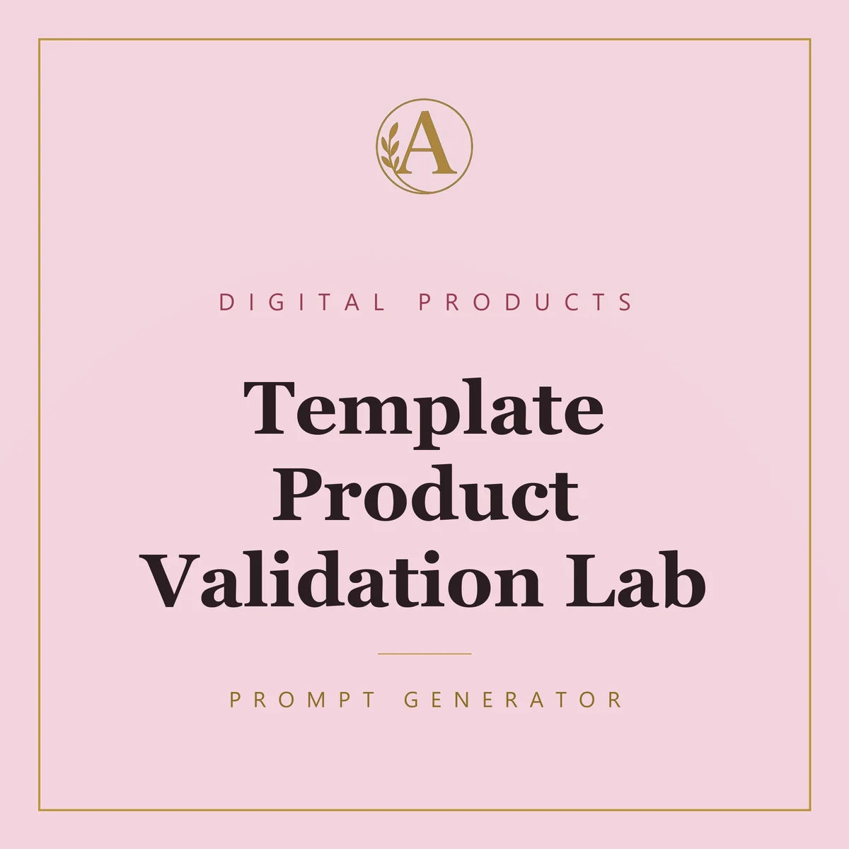 Template Product Validation Lab