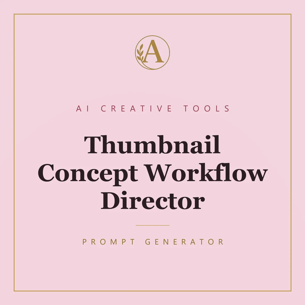 Thumbnail Concept Workflow Director