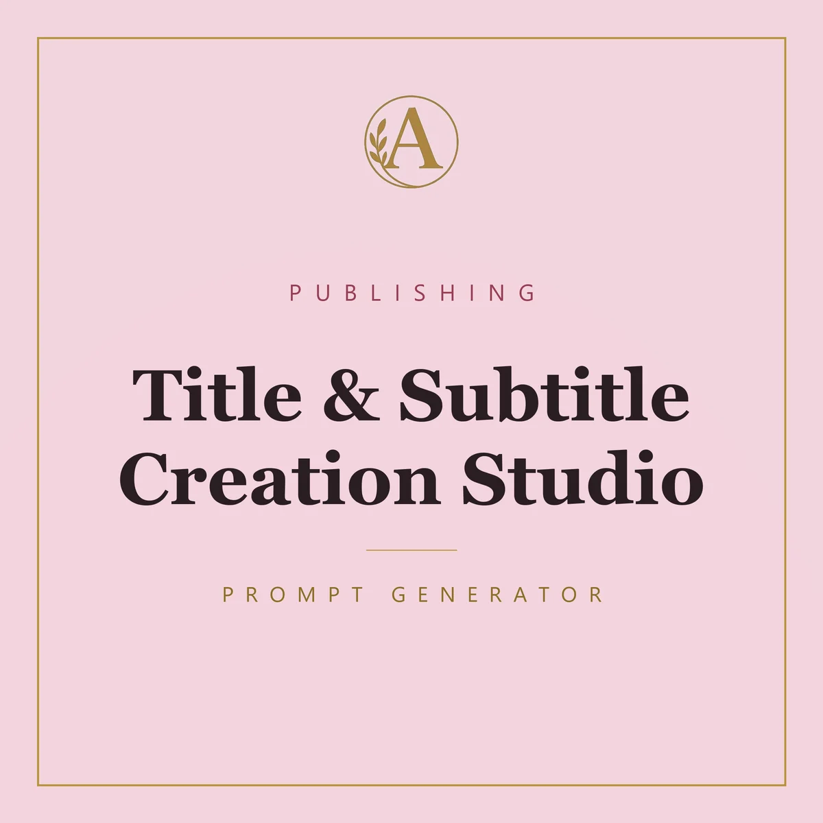 Title & Subtitle Creation Studio