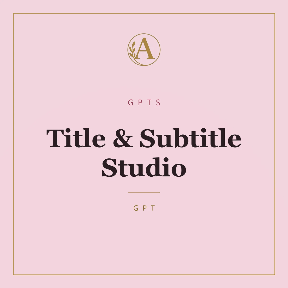 Title & Subtitle Studio