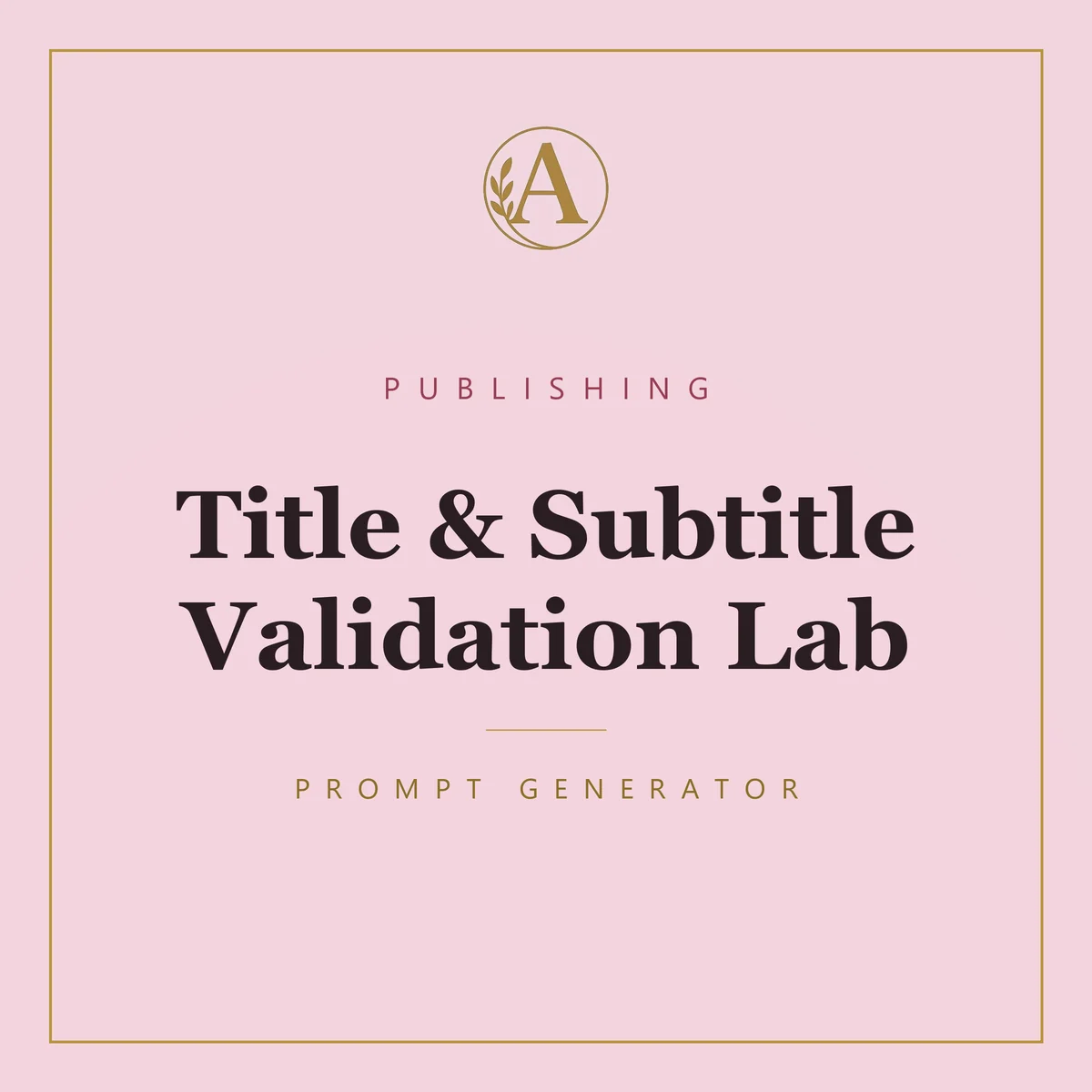 Title & Subtitle Validation Lab