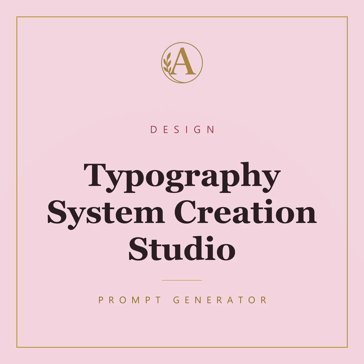 Typography System Creation Studio