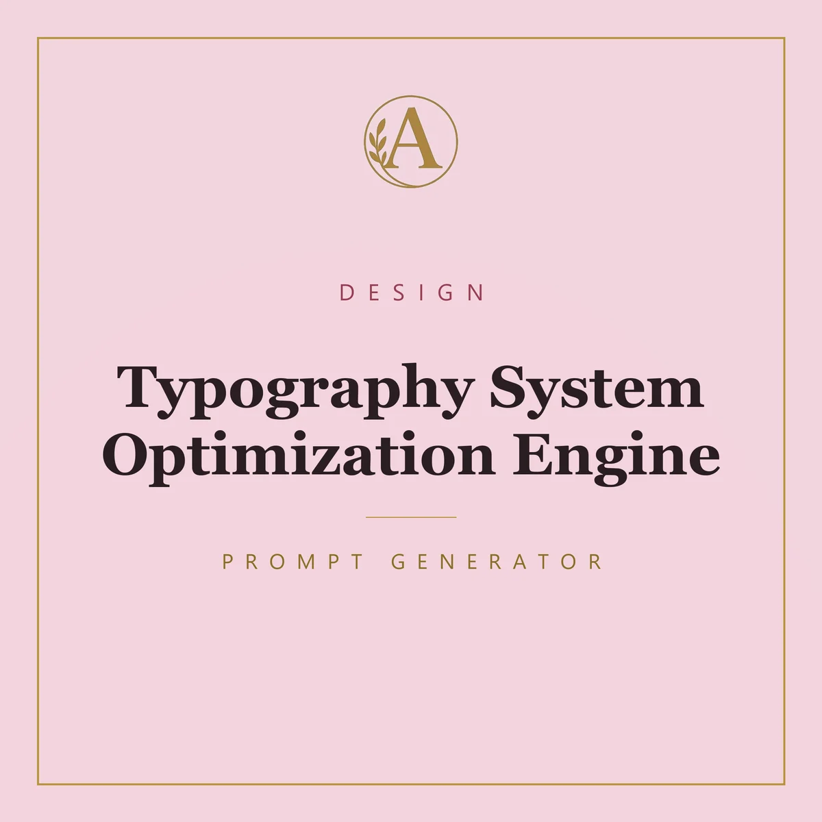 Typography System Optimization Engine