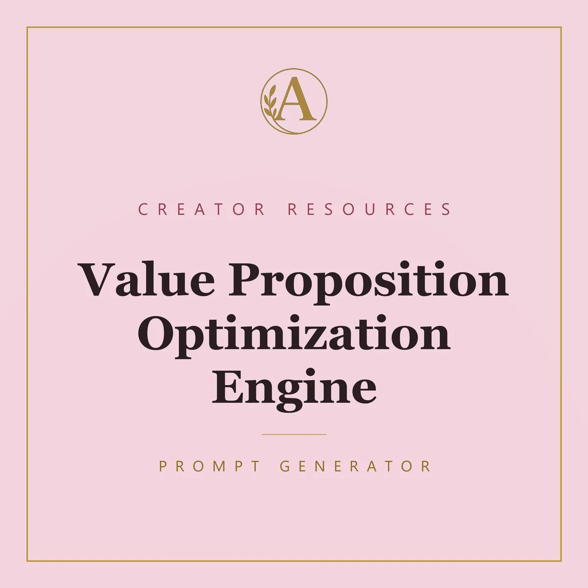 Value Proposition Optimization Engine