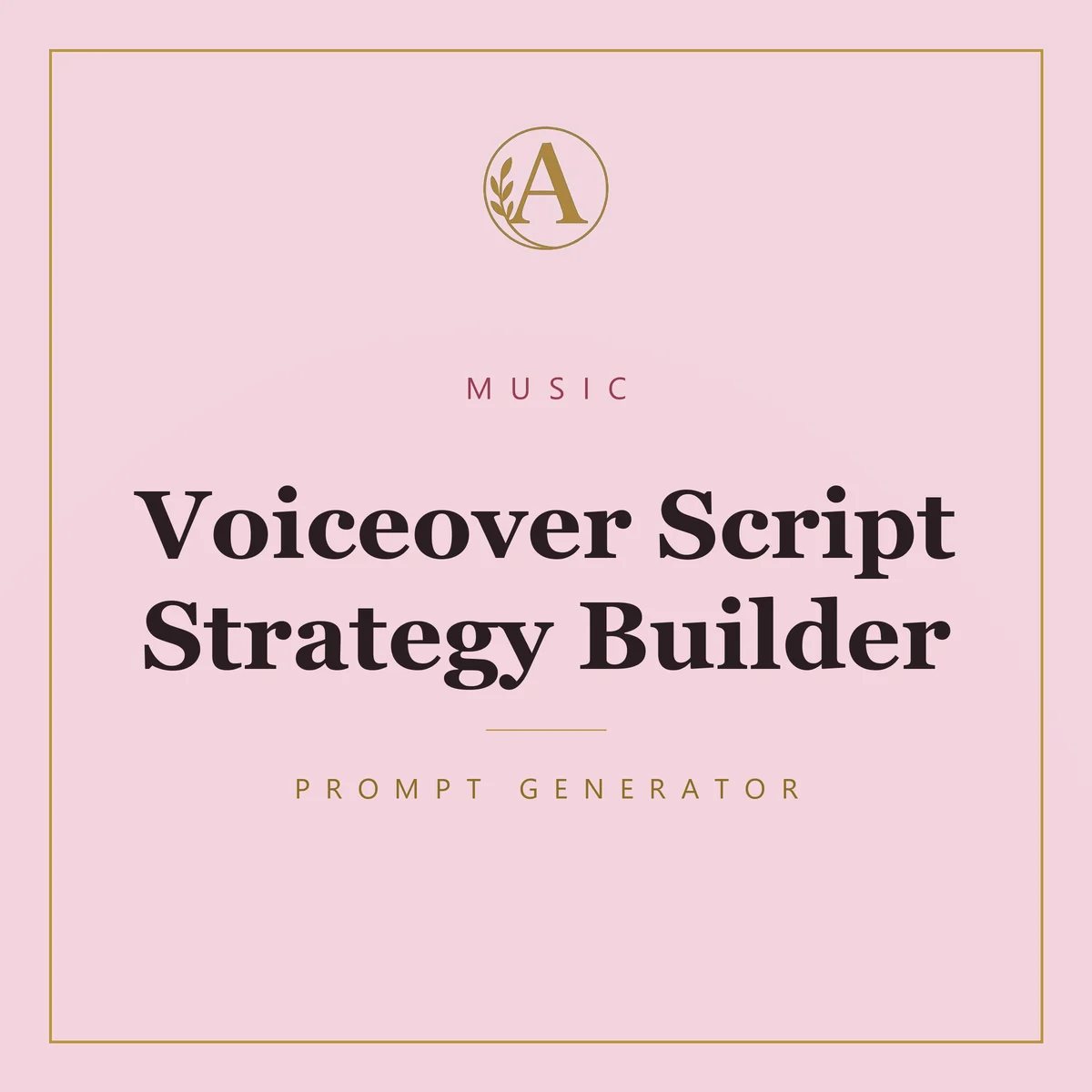 Voiceover Script Strategy Builder
