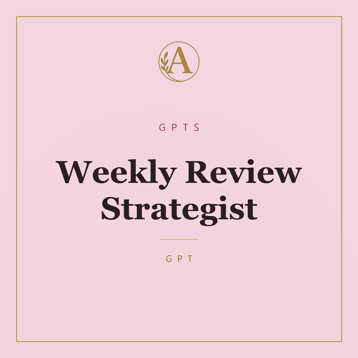 Weekly Review Strategist