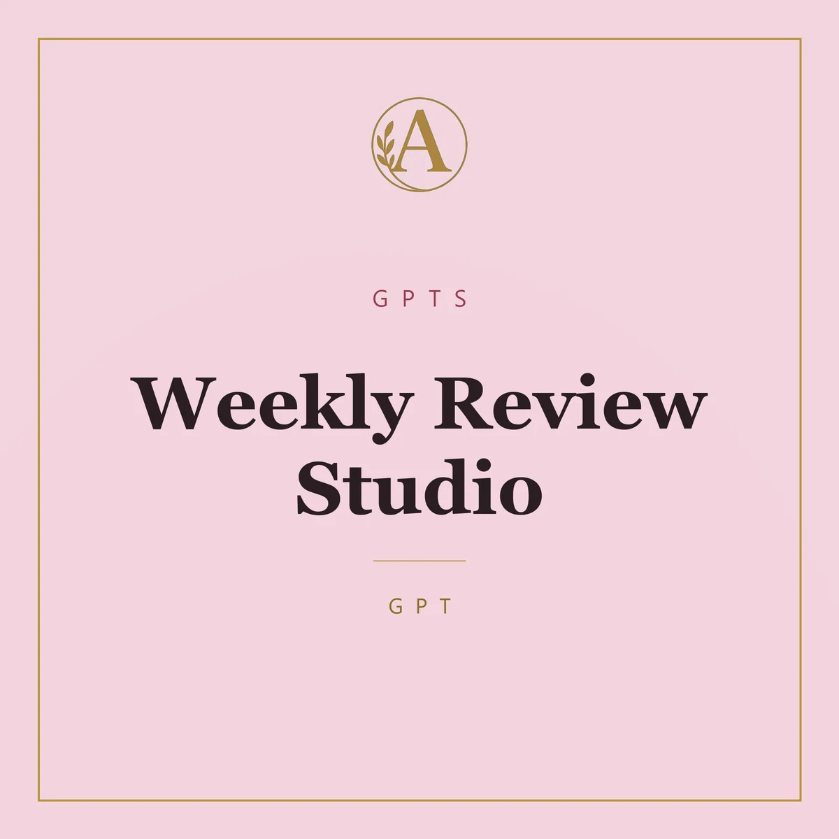 Weekly Review Studio