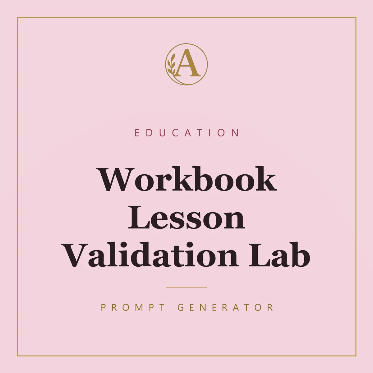 Workbook Lesson Validation Lab