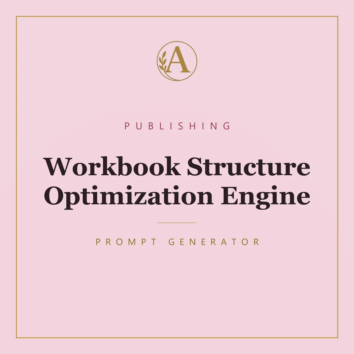 Workbook Structure Optimization Engine